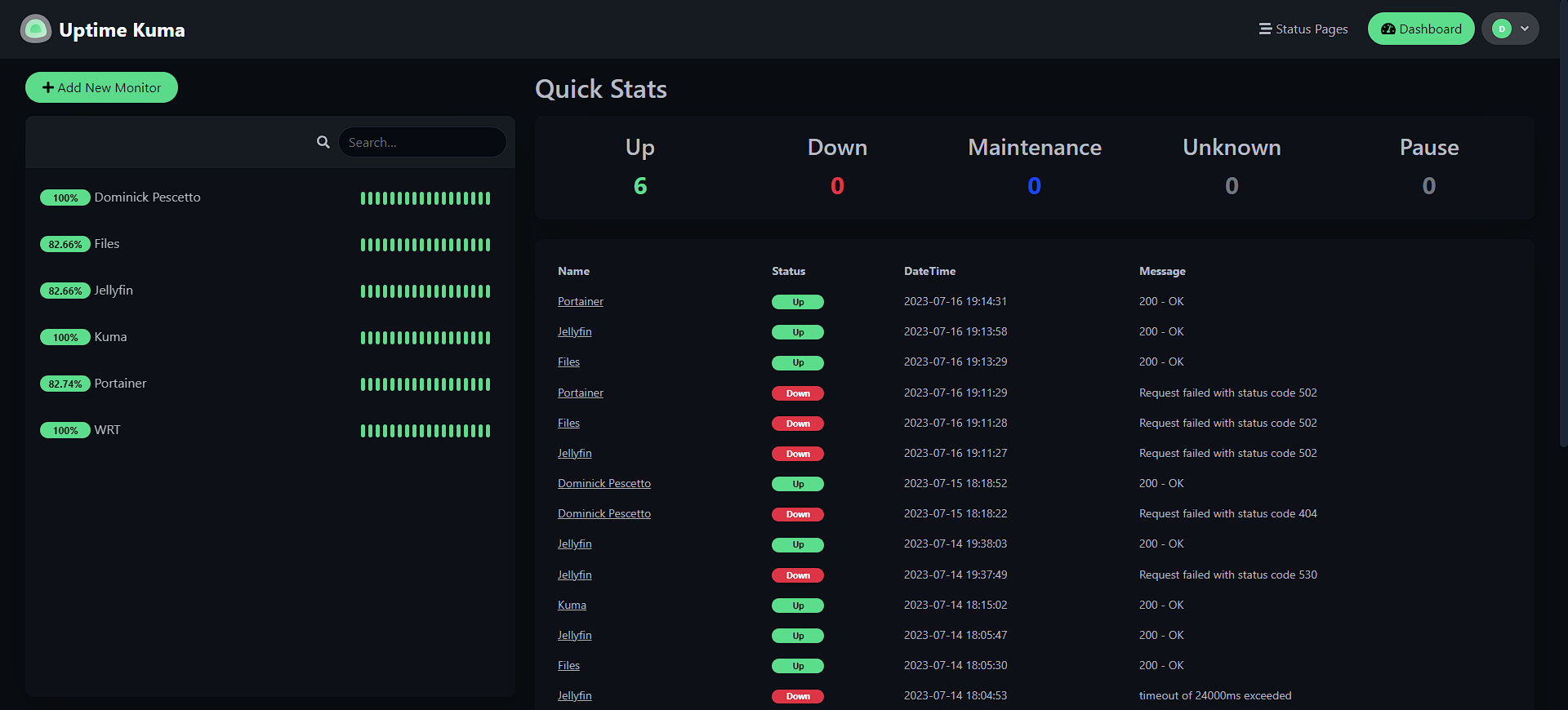 Uptime Kuma